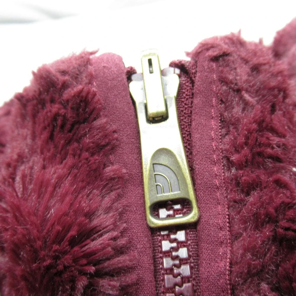 The North Face Jacket Girl Large Maroon Reversible Mossbud Insulated Puffer READ